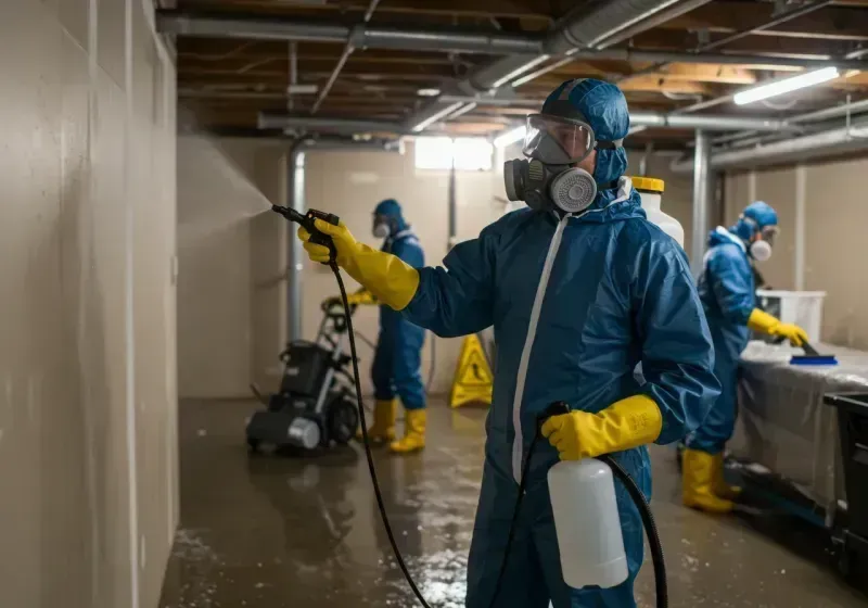 Basement Sanitization and Antimicrobial Treatment process in Bridgton, ME